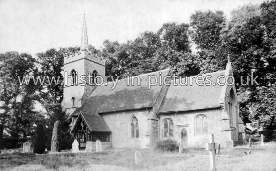 St Edmunds Church, Abbess Roding, Essex. c.1908